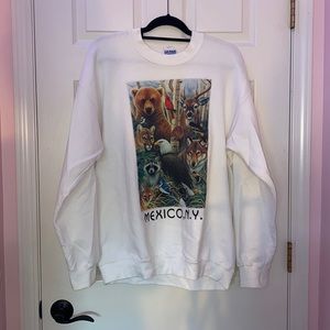 Animal Cream Crewneck
